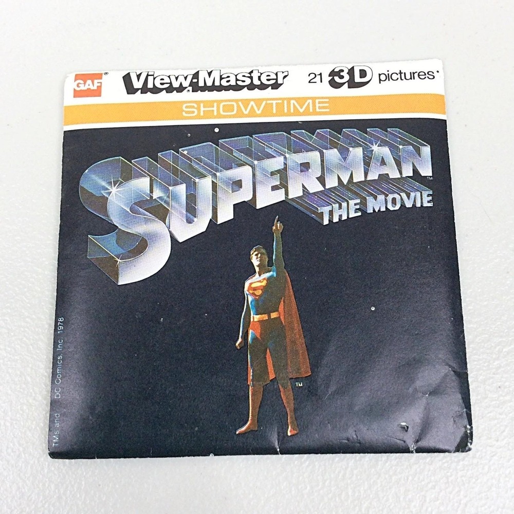 VTG‎ 1978 View Master GAF Superman The Movie 3 Reel Set J78 Showtime